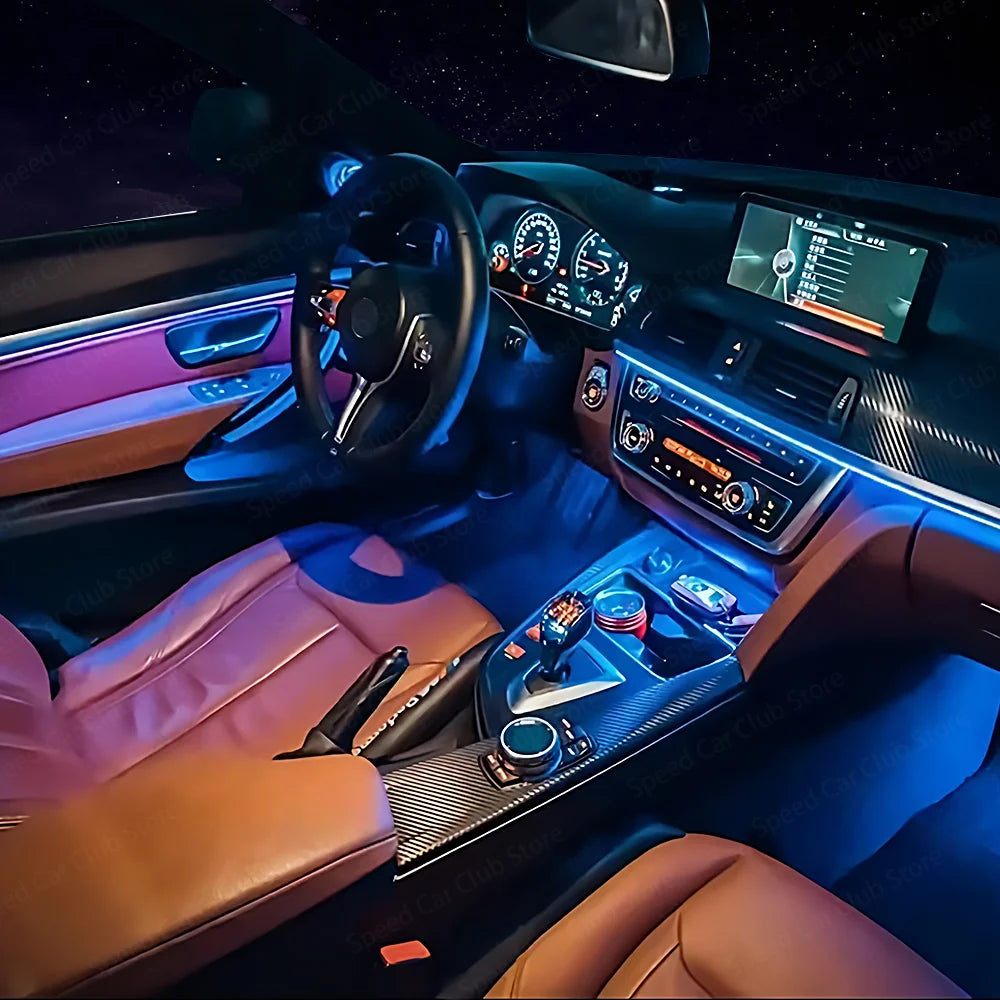 LED Ambient Light for BMW 3/4 Series 3GT F30 F31 F32 F34 App Control 256 Colors Car Interior Lighting Kit with Remote And APP