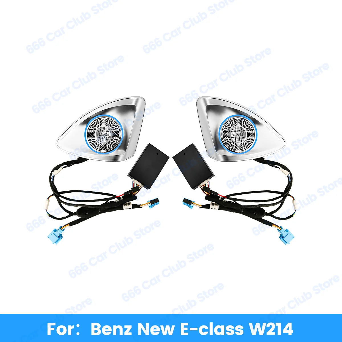 NEW LED 4D Rotating Tweeter Speaker For Mercedes Benz E Class W214 64 Colours RGB 3D Treble Horn Decoration Refit