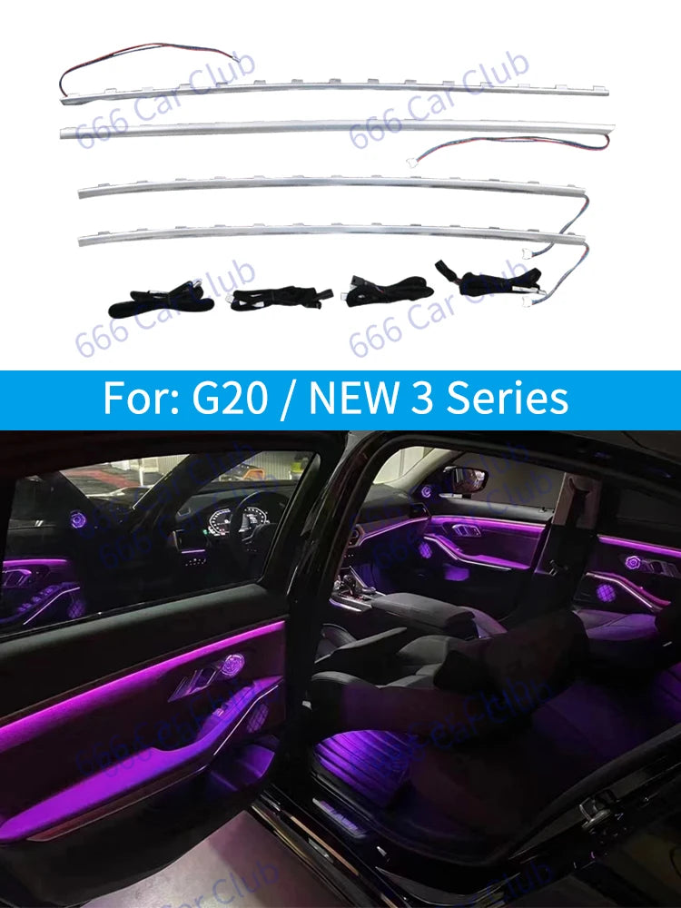 11 Colours LED Ambient Light For BMW G20 New 3 Series Car Interior Instrument Panel Saddle Decorative Lamp RGB Refit Accessories