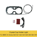 Crystal Cup Holder Light For BMW 3 4 Series G20 G21 G22 G23 G26 G80 G82 G83 Ambient Cup Lamp Tools Original Car Easy install