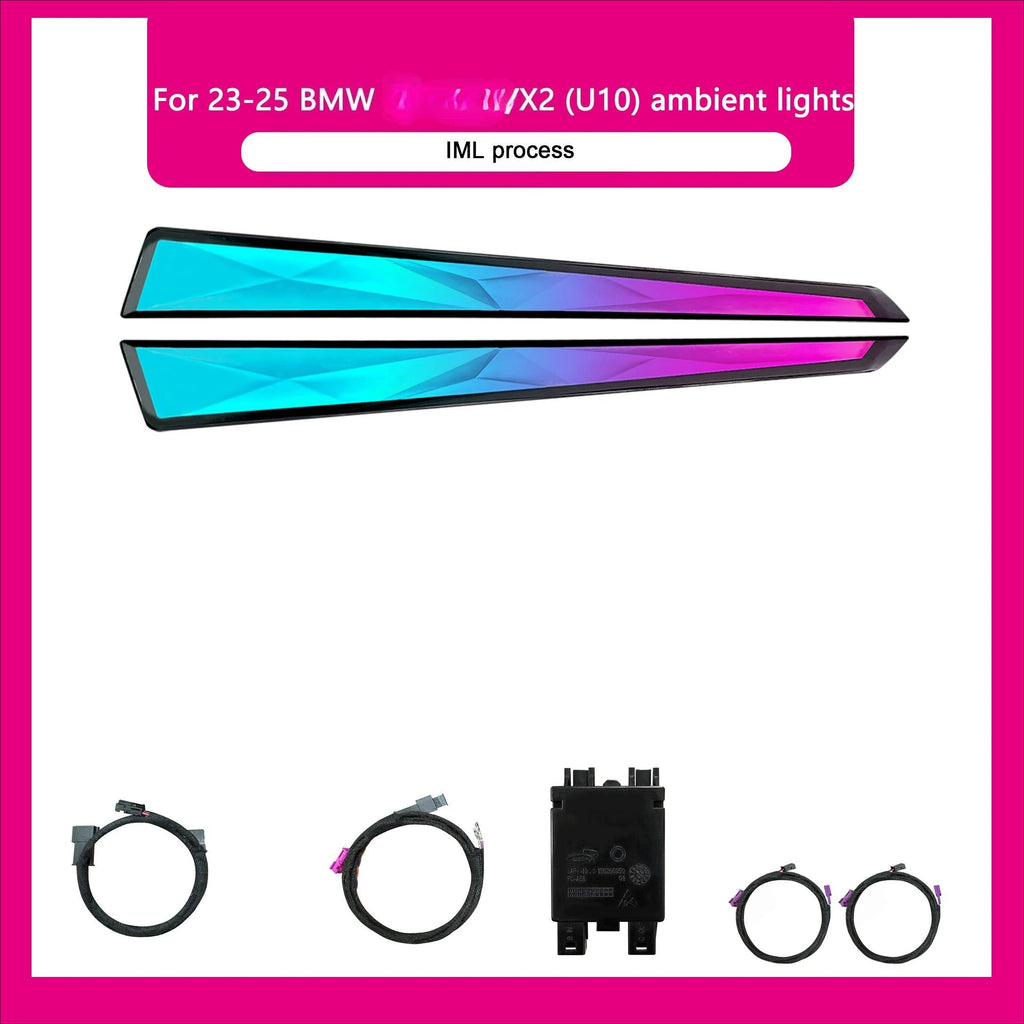 Upgrade Car Interior Crystal Ambient Light for BMW X1 X2 U11 U10 2023-2025 Car 64 Color LED Symphony Kit Auto Door Lights