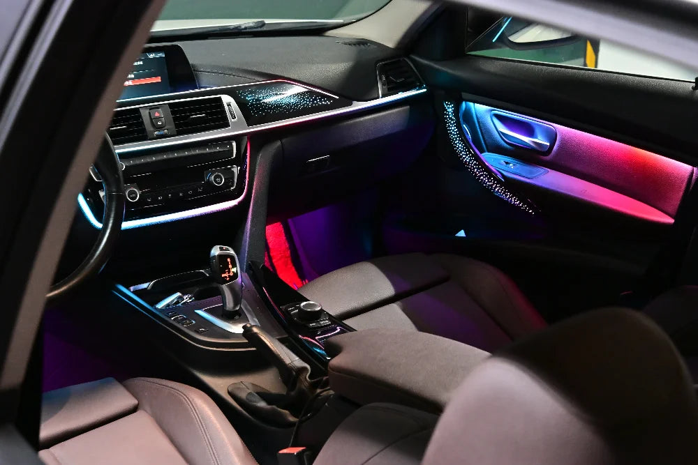 Interior Atmosphere Lighting 64 Color for BMW 2013-2019 3 Series F30 F31 F34 F36 Car Ambient Light Decoration Accessoriesight