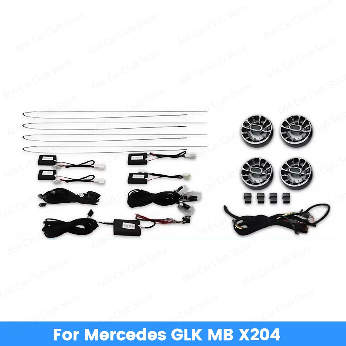 Mercedes Benz Car Ambient Light Vents 64 Colors GLK MB X204 2008-2015 Interior Lighting for Vehicle Vents