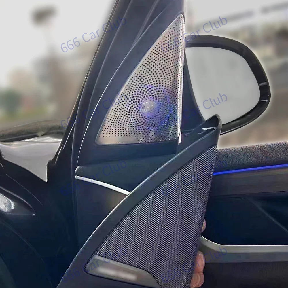 11 Colours LED Speaker Cover Grille For BMW New X3 X4 IX3 G01 G02 Car Midrange Tweeter Metal Horn Cover Decorated Ambient Lights