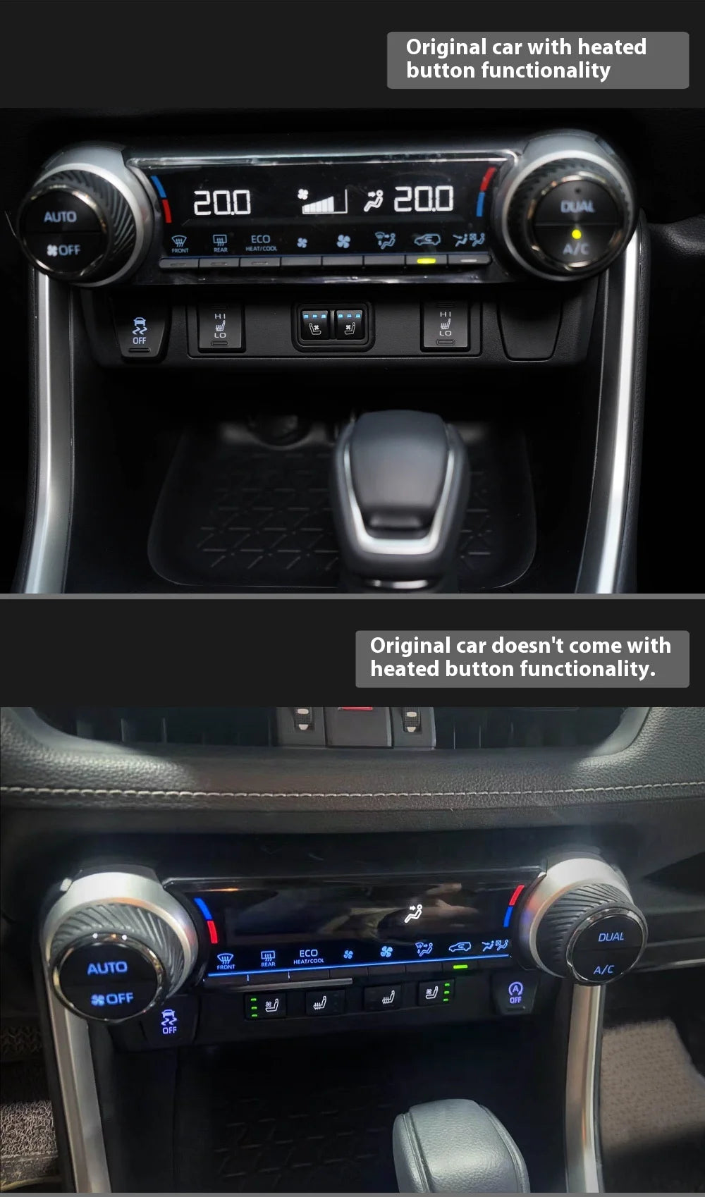 Car Seat ventilation Cooling Blower For Toyota RAV4 2020-2023  Seat cooling heating Intelligent Backrest fan button control