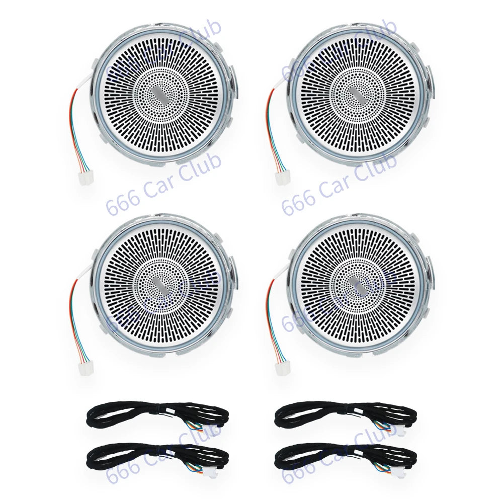 LED Speaker Covers For Mercedes Benz W205 W213 X253 W238 C/E/GLC Class E Coupe Car New Sound Metal Decoration Lamp Ambient Light