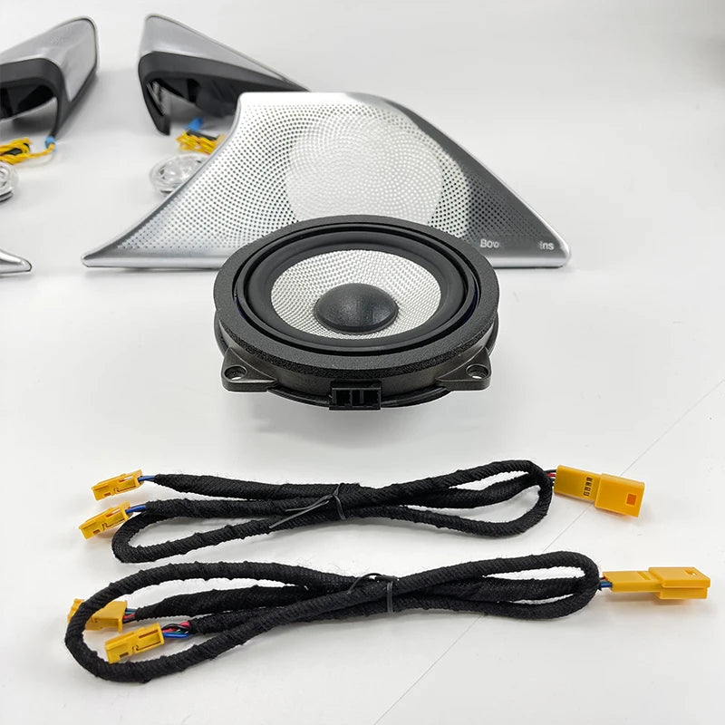 LED Cover for Door Midrange Tweeter Lossless Sound Quality HiFi Music Stereo Speakers, Horn Luminous, BMW G30, G31, New 5 Series