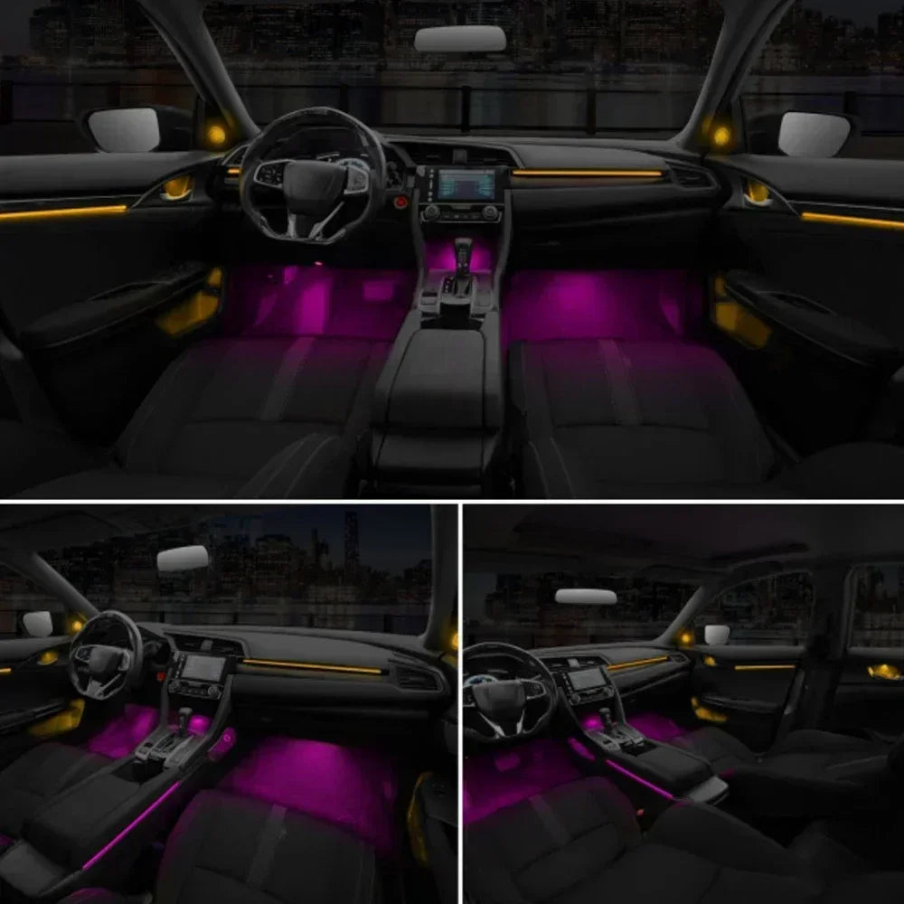 Auto AccessariesCar Led Light Atmosphere Light Strip Dynamic Mold Lamp Interior Ambient Lighting For Honda Accord 2018+Tweeter M