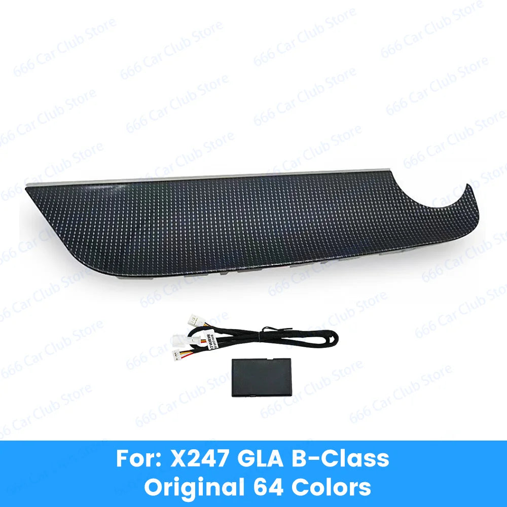 64 Color LED Co Pilot Decorative Panel For Mercedes Benz GLB-Class W247 X247 Automotive Dashboard Decorative Light