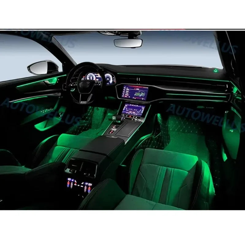 Auto AccessariesFront Dashboard Strip Led Car Interior Ambient Light Decoratefor Audi A6 A7 C8 2019-2025 Atmosphere Strip Access