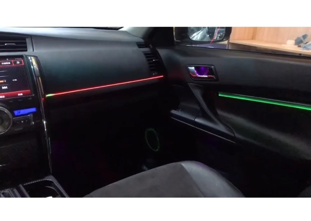 For Toyota Reiz MARK X 2010-2017 Dynamic Rainbow Kit Upgrade and Modify LED Dynamic Magic Color Ambient Lamp Button APP control