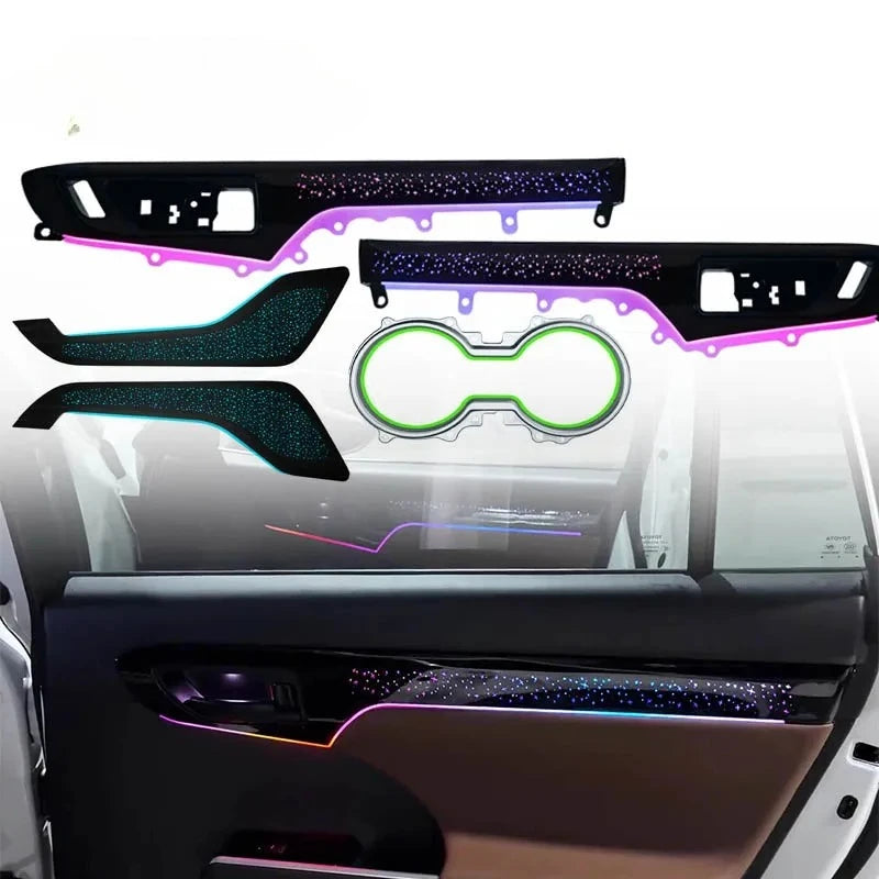 Car Interior LED Accessories For Toyota Highlander/Kluger XU70 2022-2024 64-color Starry Sky Saddle Symphony Ambient Light