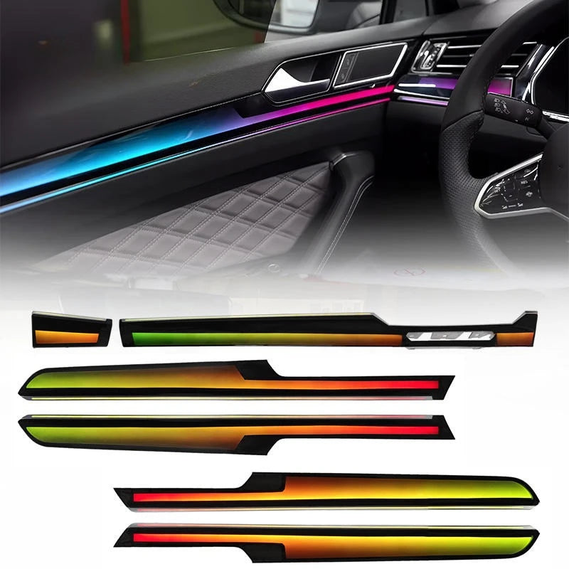 Car Interior Lights for Volkswagen Passat B8 2017-2023 Car Interior Color LED Symphony Ambient Lighting Short-axis Version
