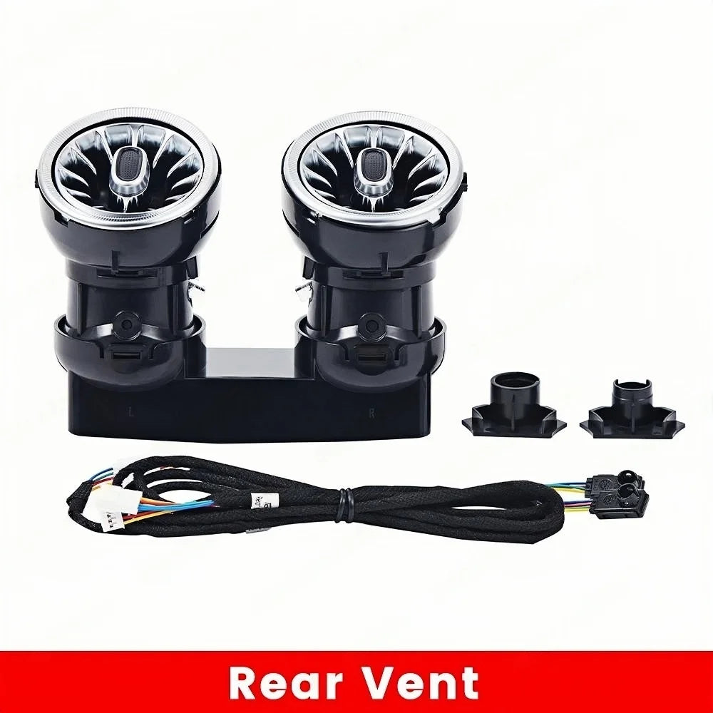 64 Colors LED Air Vents For Mercedes Benz W213 E-Class E Coupe W238 E43 E53 3D Rotating Tweeter Speaker Interior Ambient Light
