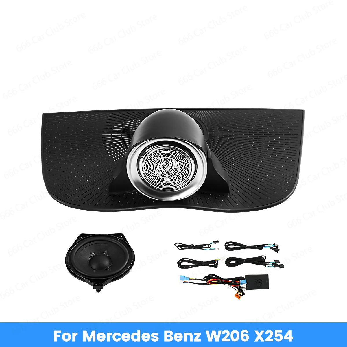 64 Color Rotating Center Speaker for Mercedes Benz C Class W206 GLC X254 W214 Rotatable Speaker with Multicolor Options