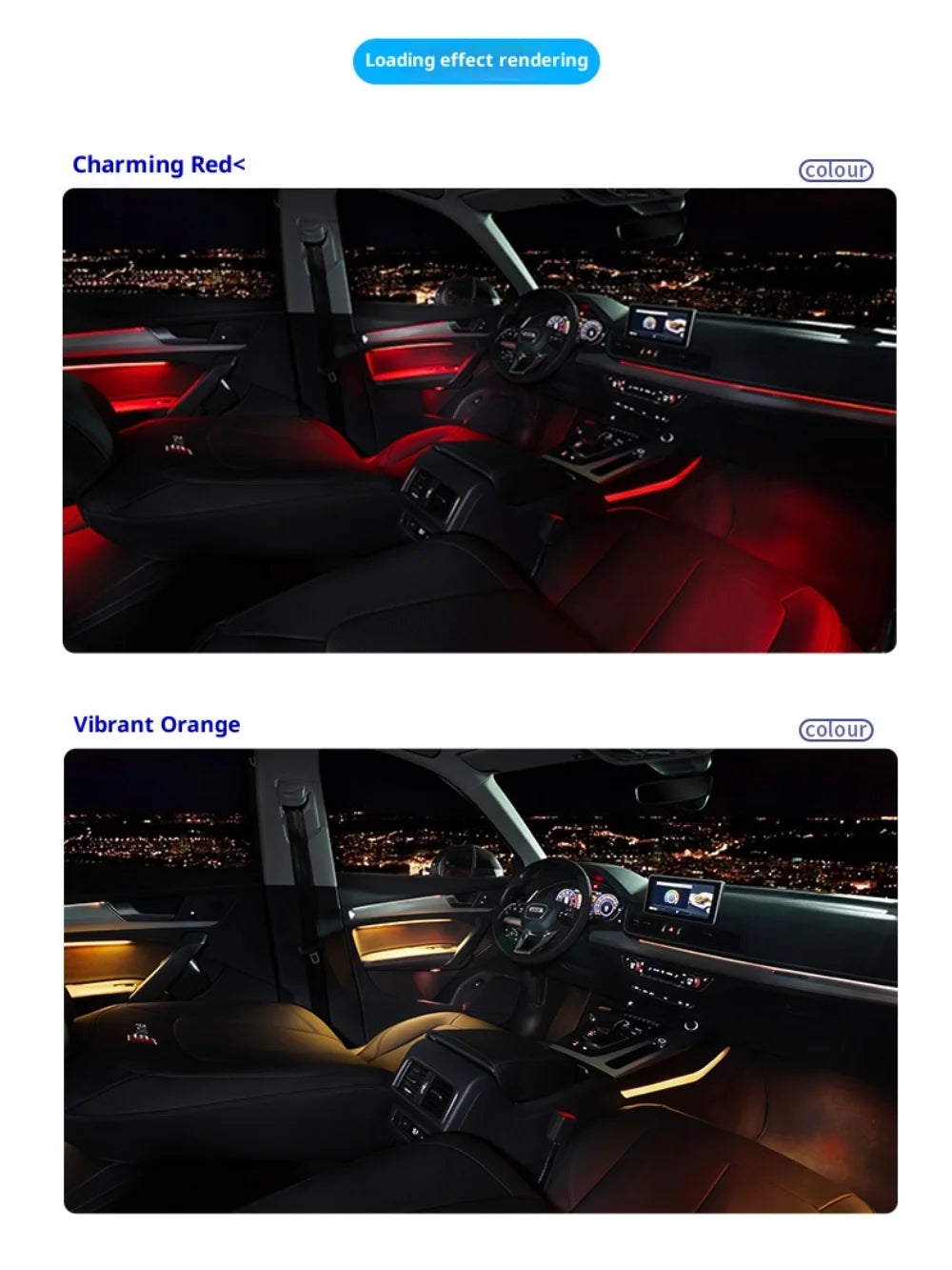 Ambient Light  For Audi Q5 2020-2025  environmental Backlight Atmosphere Lamp Kit Symphony Interior LED Lighting Accessories