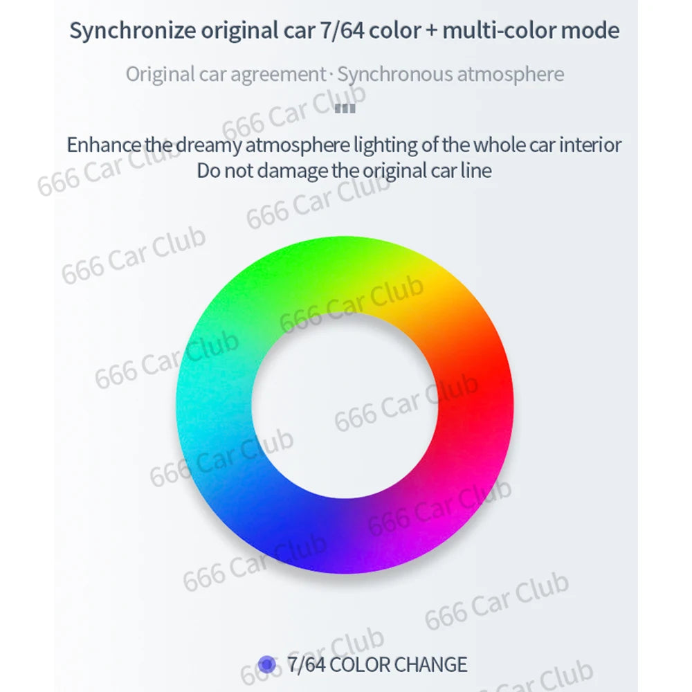 7/64 Colours LED Air Vent For Mercedes Benz W222 S-Class S350 S450L S500 S560 Interior Ambient Ligh RGB Turbine Nozzles Refit