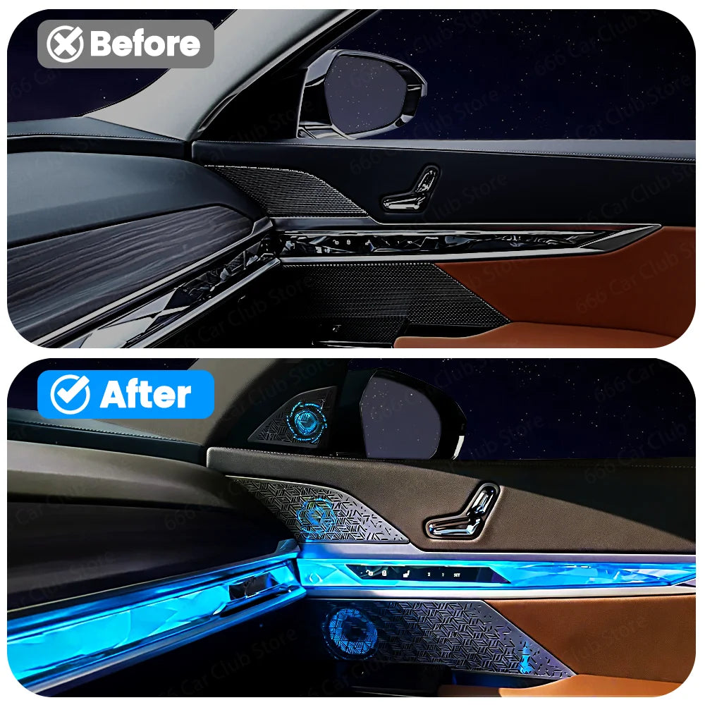 LED Speaker Cover for BMW New 7 Series G70 I7 - 11 Colors Available Car Interior Decorative Ambient Light Accessory