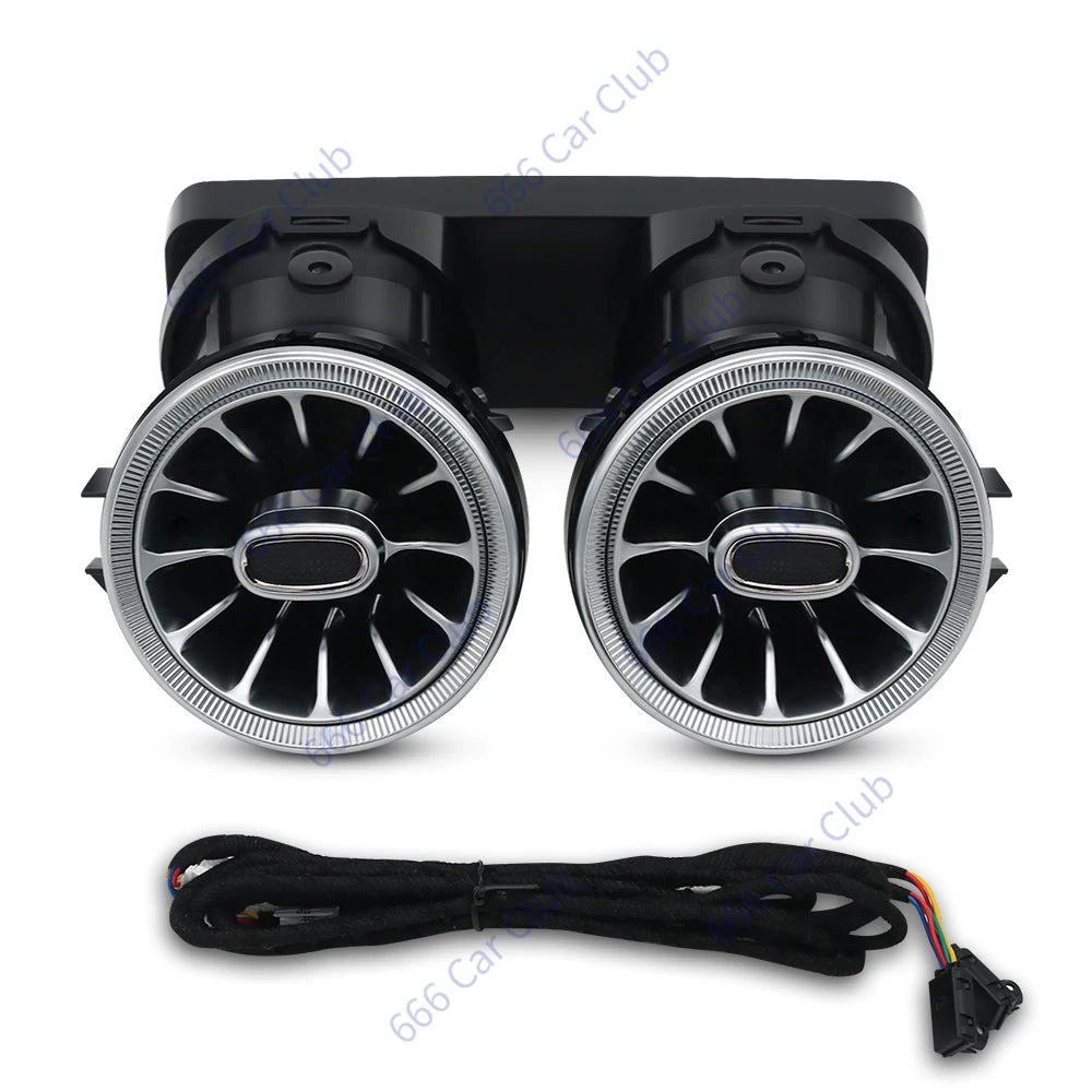 64 Colours LED Rears Air Vent For Mercedes Benz E-Coupe CLS G-Class W238 W434 C257 Back Turbine Air Outlet Nozzle Ambient Lights