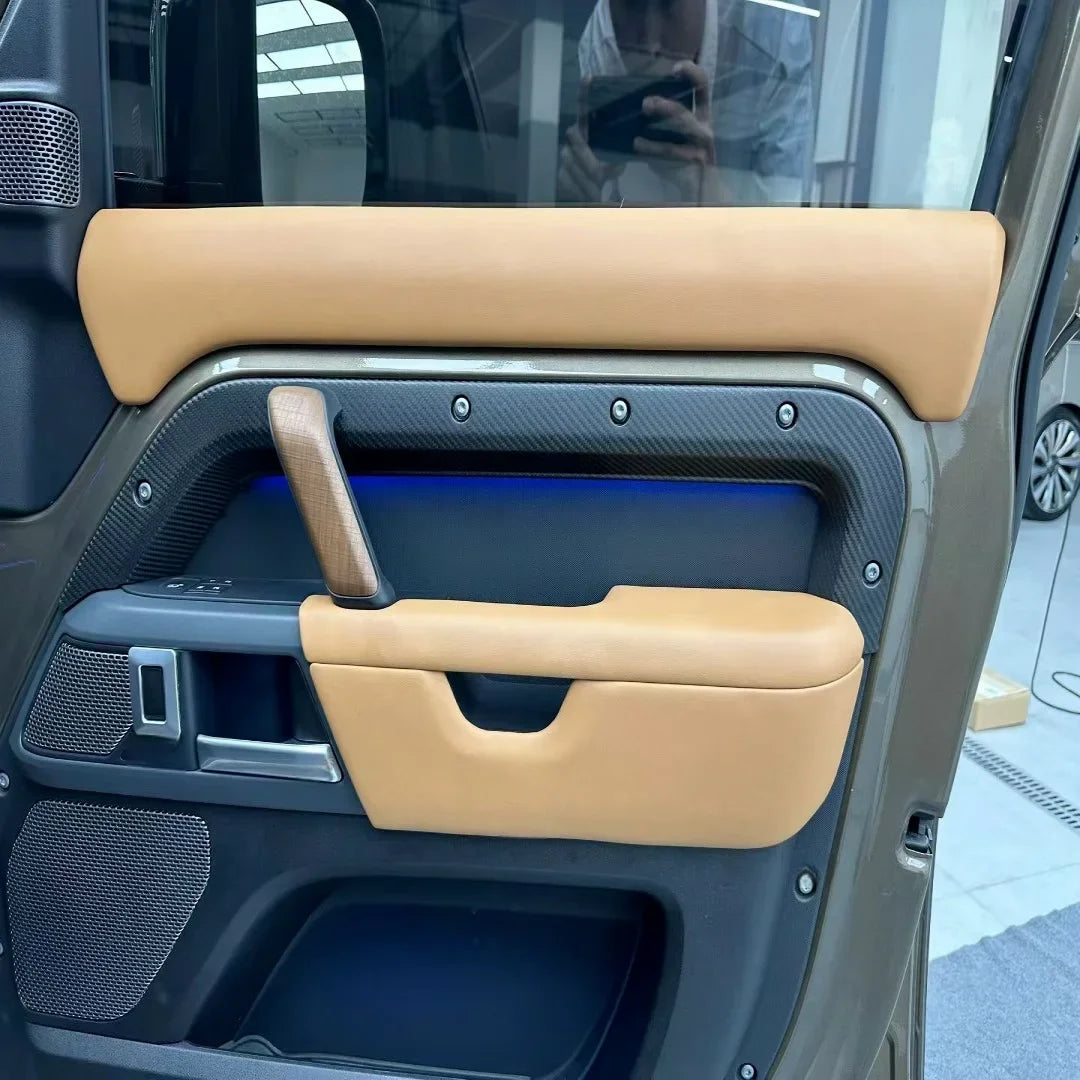 Carbon Fiber Ambient Lighting Kit for Land Rover Defender Station Wagon L663 2020-2025 Model Auto Interior LED Light Kit