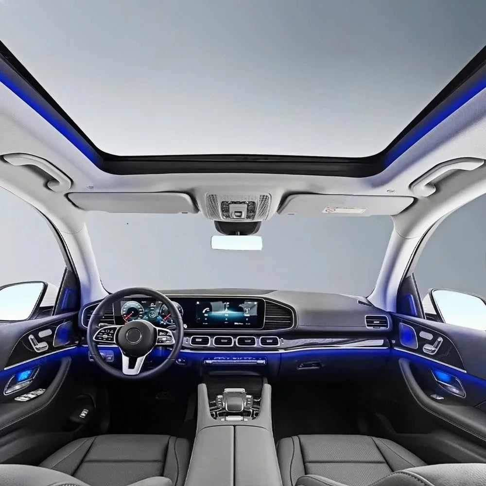 64 Colour LED Roof Ambient Light for Mercedes Benz  GLE GLS W167 GLE53 GLS63 2020-2025 Car Roof Panoramic Skylight Ambient Refit