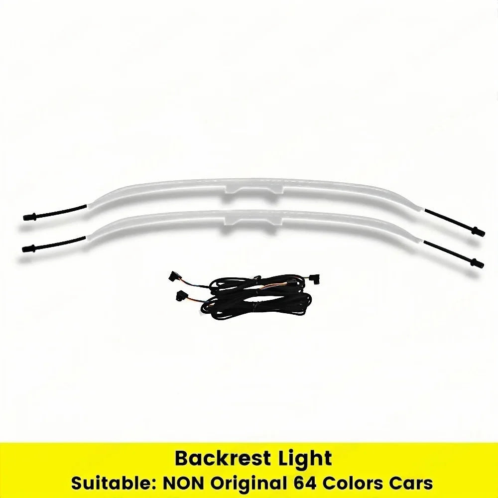 64/256 Colors LED Seat Back Lamp Backrest Ambient Light For Mercedes Benz C-Class W205 W206 GLC X253 X254 E-Class W213