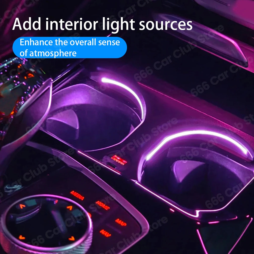 11 Colour LED Cup Holder Light For BMW X3 X4 iX3 X3M X4M G01 G02 Cup Holder Lamp Ambient Light Upgrade Automobiles And Spars