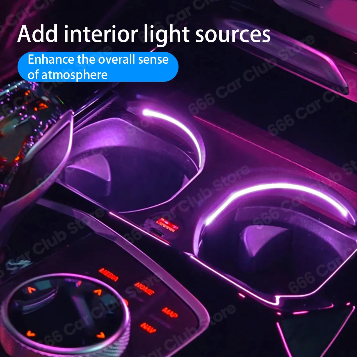 11 Colour LED Cup Holder Light For BMW X3 X4 iX3 X3M X4M G01 G02 Cup Holder Lamp Ambient Light Upgrade Automobiles And Spars