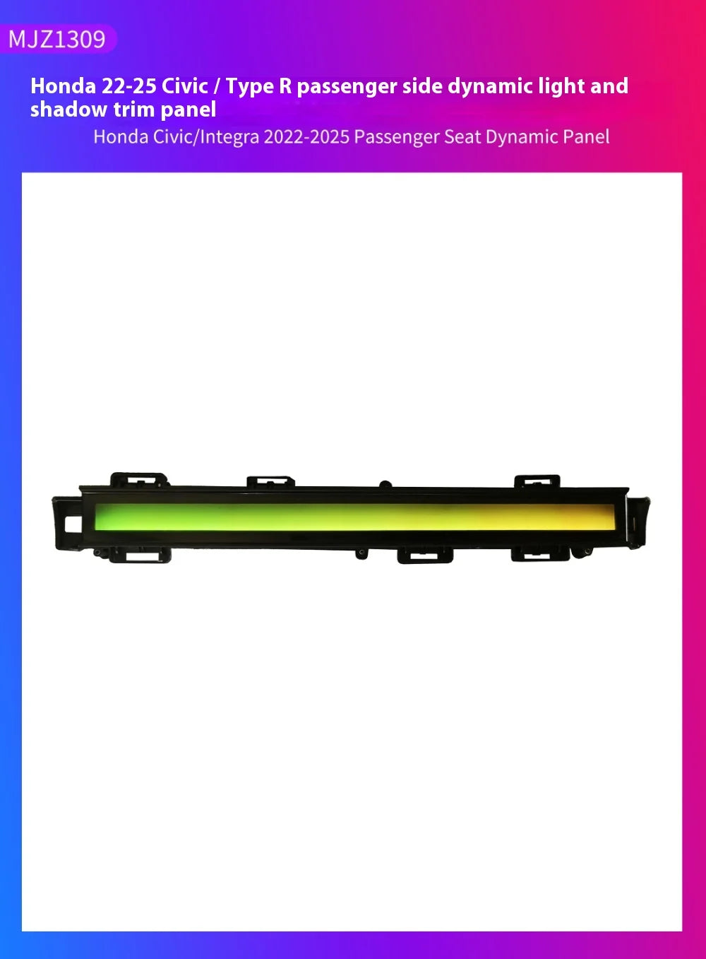 Carbon Fiber look Ambient light for Honda Civic 11TH 2022-2025 OEM Dynamic Ambient Lamp Original Car 1:1 Mold Kit APP Control