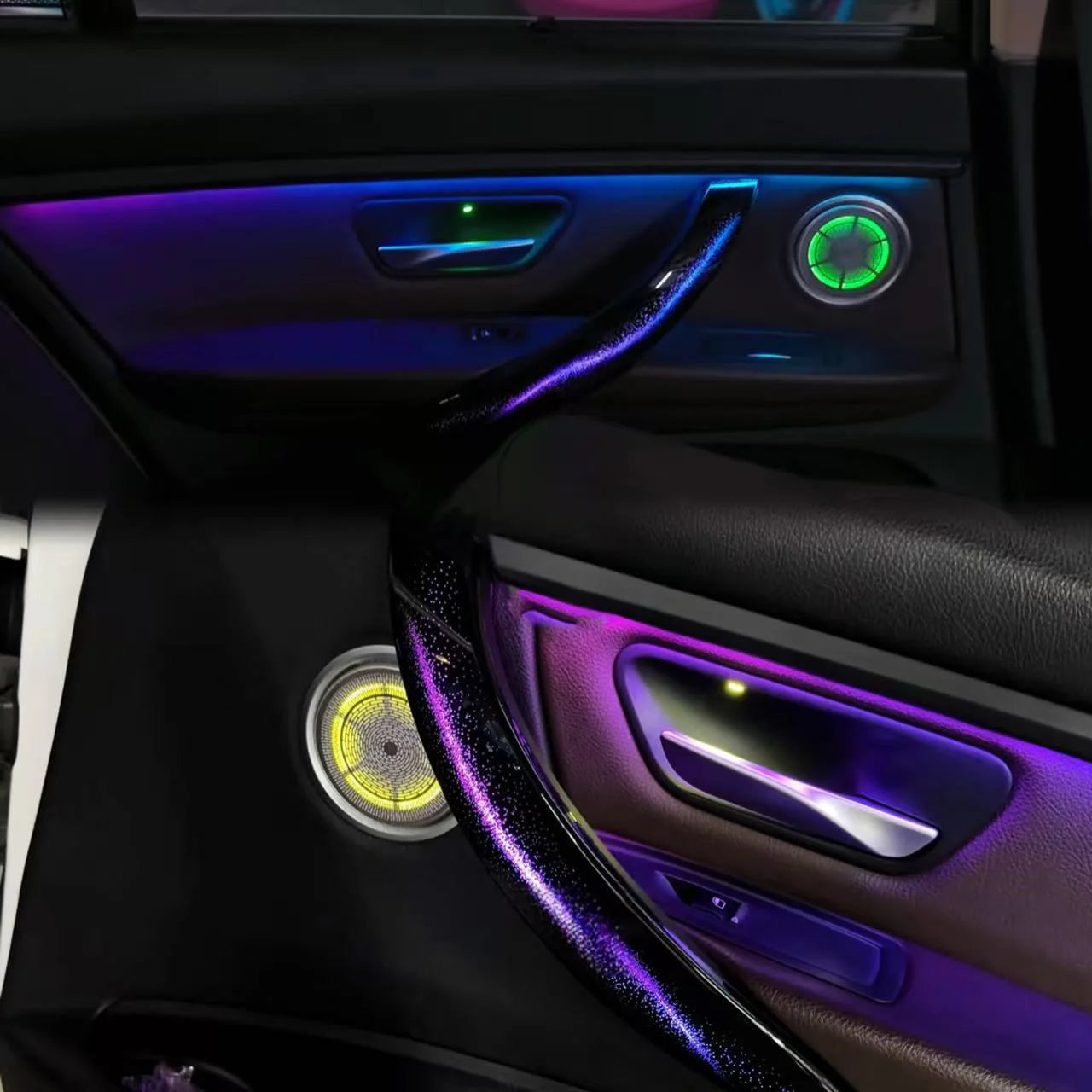64 Colors Door Speaker Cover Car LED Ambient Light for BMW 3 Series 2013-2019 F30 F31 F34 F36 Interior Atmosphere Lighting