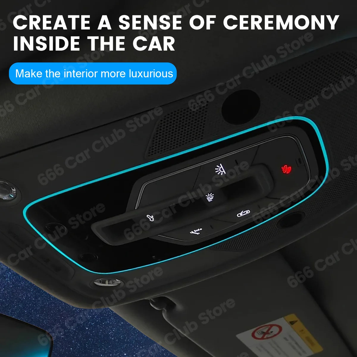 32 Colour Car LED Car Top Reading Light For Audi A4 A5 Q5 B9 A6 A7 C8Top Decorative Light Atmosphere Lights Modified Accessories