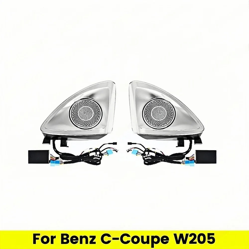 4D Rotating Tweeter Speaker 3/64 Colors Car Treble Horn Tuning For Mercedes Benz C-class Coupe 2 doors Car Decorative Lamp Refit