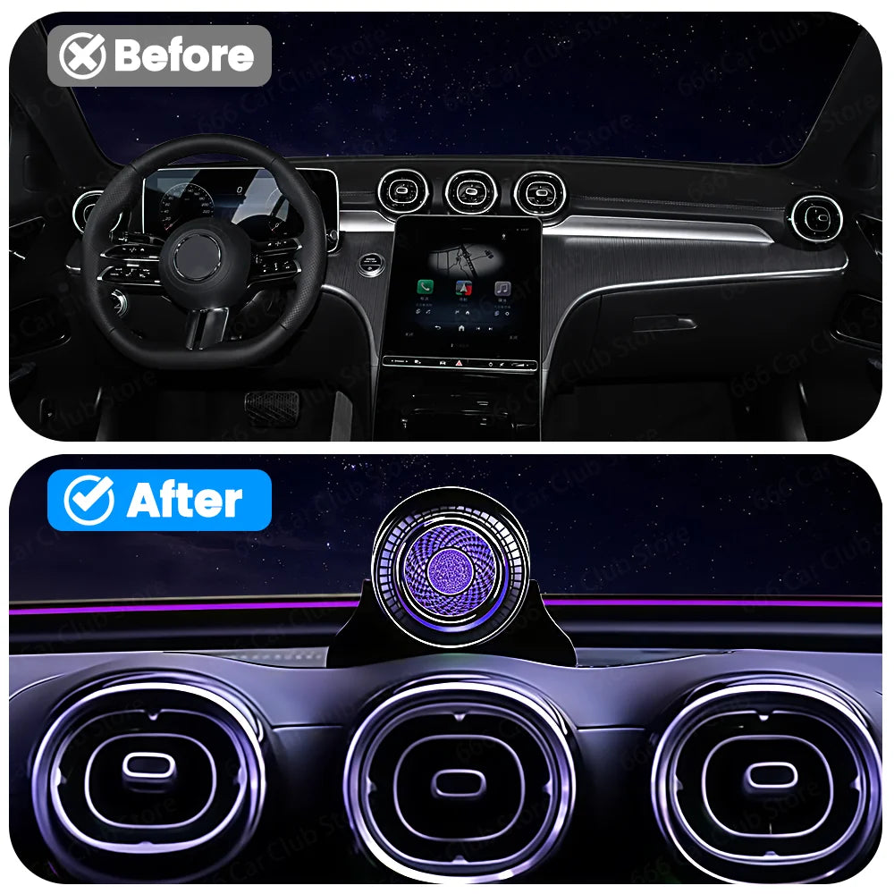 64 Color Rotating Center Speaker for Mercedes Benz C Class W206 GLC X254 W214 Rotatable Speaker with Multicolor Options
