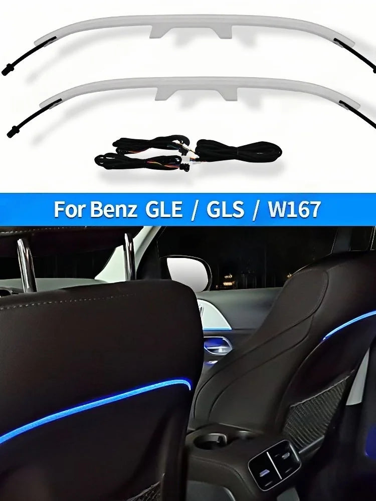 64 Colours Seat back light For Mercedes Benz 2020 GLE350 W167 GLS450 AMG GLE53 Interior Decorate Ambient Light Modification Kit