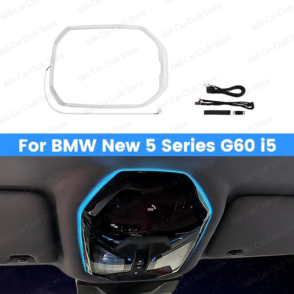 11 Color Ceiling Reading Ambient Light For BMW New 5 Series G60 i5 LED Ambient Light Automotive Interior Supplies