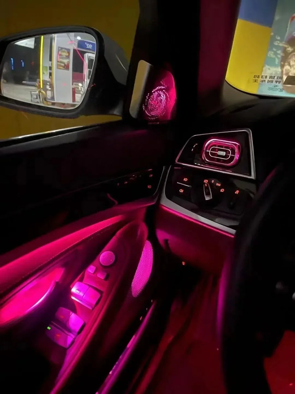 Auto Accessaries64-Color Dynamic Car Interior Ambient Light Kit For BMW F10 - Door Panel & Environment Lighting System With Turb