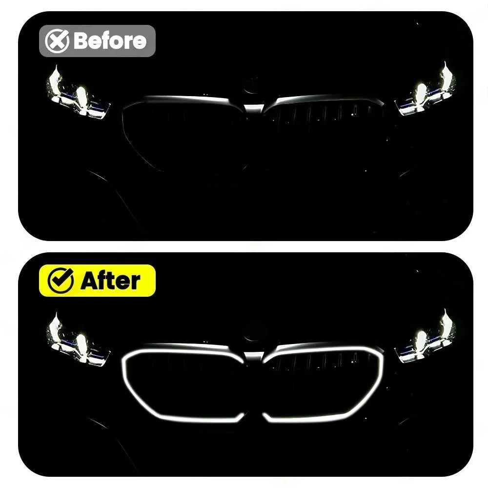 LED Light Grille For BMW New 5 Series G60 G61 i5 Style Kidney Grille Front Grill Grid M Sport Illuminated With Lamp Auto Parts