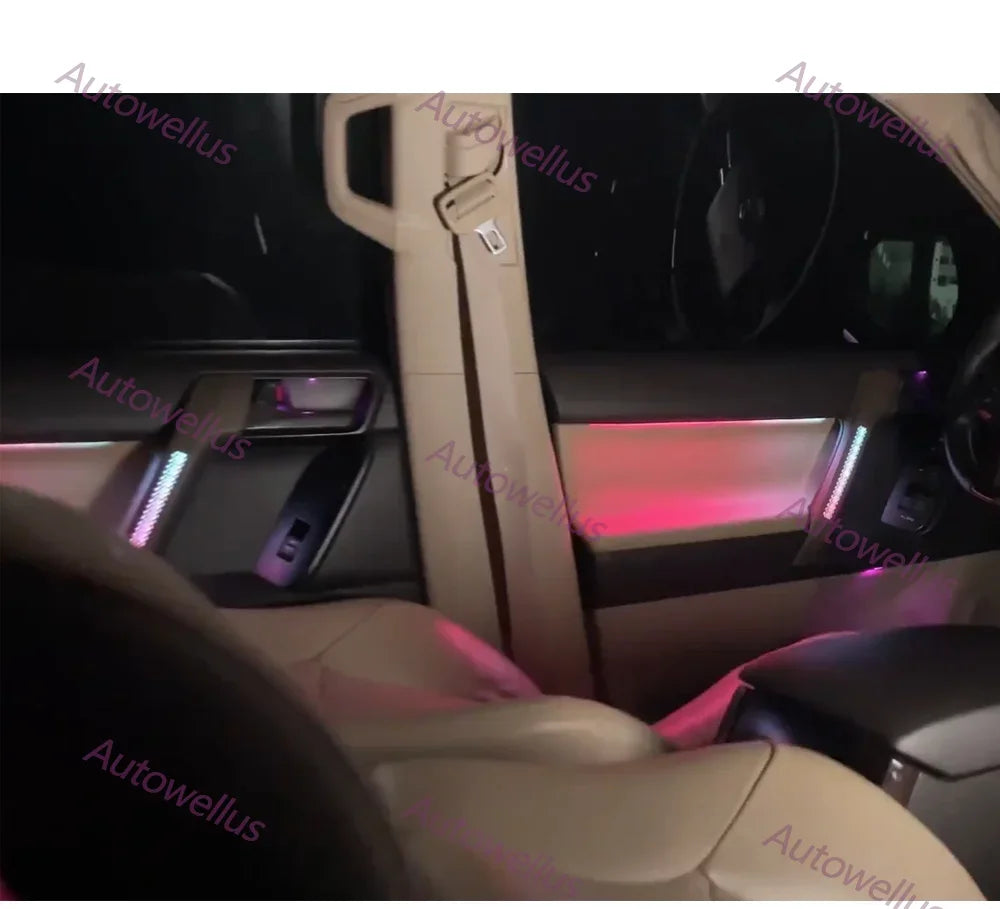 Auto AccessariesFor Toyota Prado 2009-2019 Luxury Interior LED Footlight Upgrade With Dynamic Ambient Lighting & Special Button