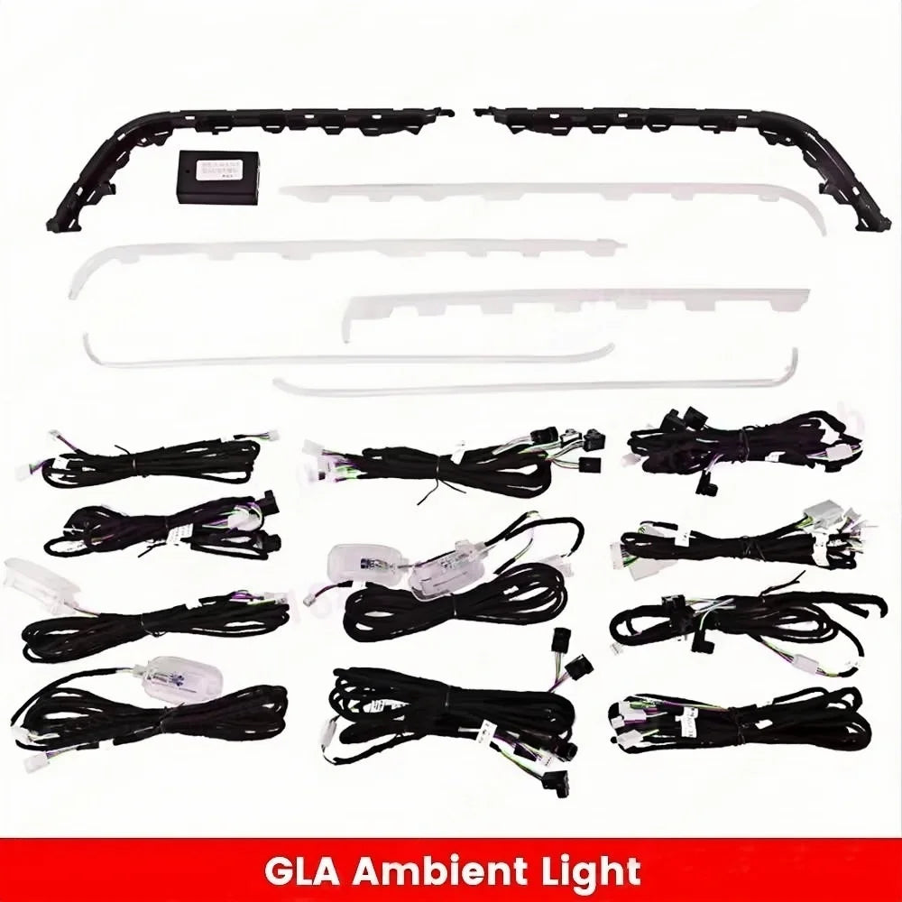 Car Ambient Light For Mercedes-Benz W177 W118 W246 CLA A 64 Colors LED Illuminated Atmosphere Ambient Light Advanced Air Outlet