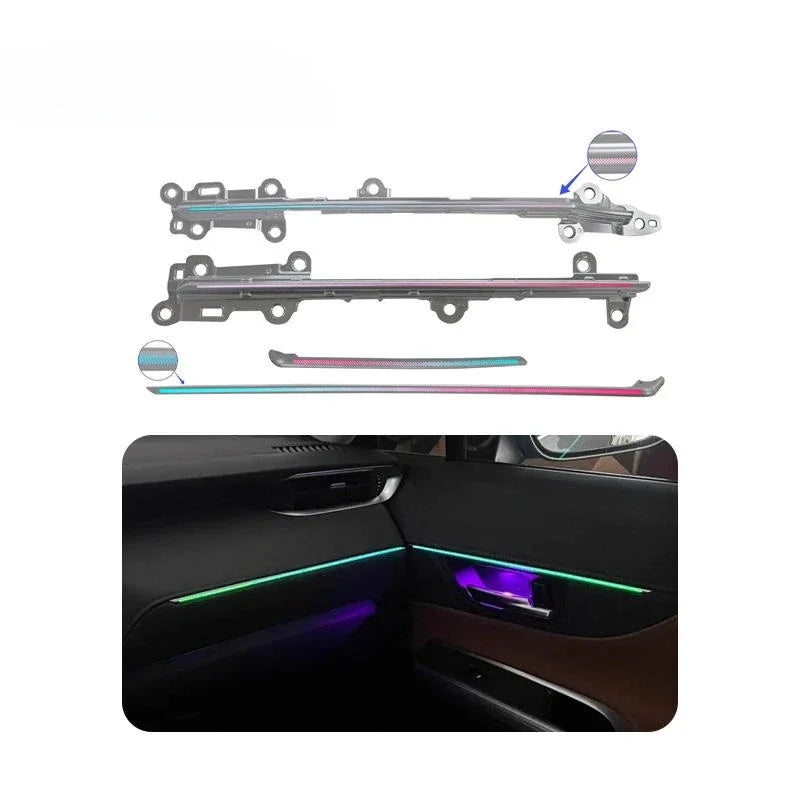 Upgraded 12V 3-5W Car Interior 64 Color Ambient Light For Toyota Harrier/Veloz LED Dynamic Symphony Atmospheric Light Kit