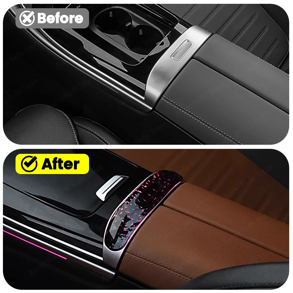 64 Colours LED Center Console Crystal Saddle Light For Mercedes Benz GLC X254 C Class W206 Car Interior Ambient Lights Refit