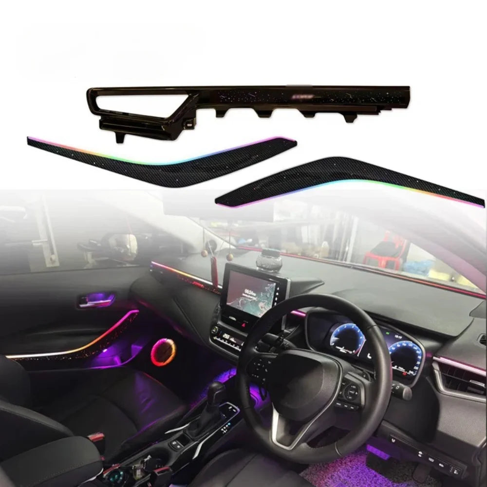 Car Interior Ambient Lighting For Toyota Corolla 2019-2025 RHD Starry Sky 64-color LED Symphony Orchestra Armrest Light