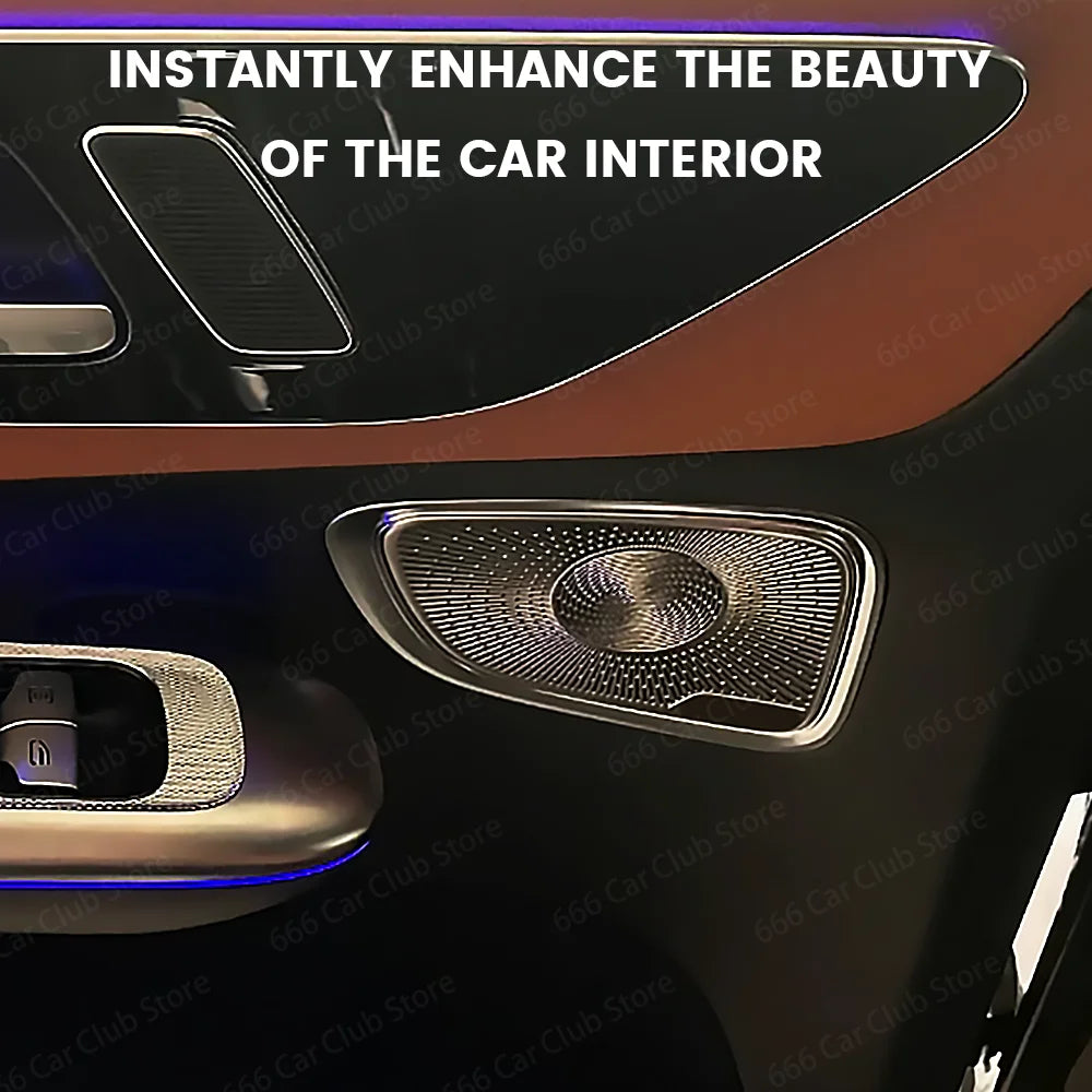 No Light Audio Speaker Door Loudspeaker Panel Cover Compatible with Mercedes Benz GLC X254 C Class - Vehicle Interior Accessory