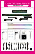 Car Interior Upgrade LED Lights For Toyota Prado 2011-2021 Dragon Scale Style Symphony Atmosphere Light Kit Wholesale