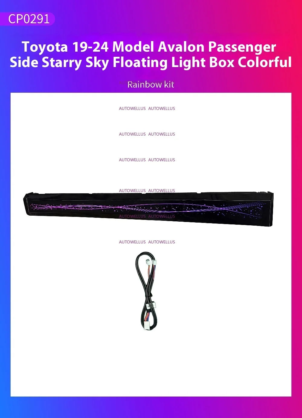 LED Car Ambient light For Toyota Avalon 2019-2025 Star Rain Rainbow Kit Dynamic Ambient Lamp Original 1:1 Mold Kit APP Control