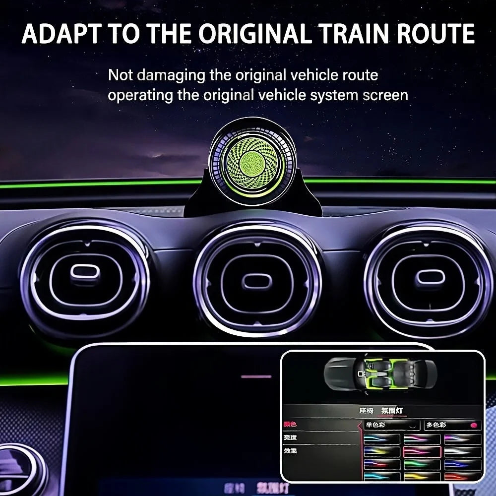 LHD 64 Colors Rotating Center Car Audio For Mercedes BENZ C W206 W205 GLC X254 X253 4D Tweeter Speaker Car Audio Accessories