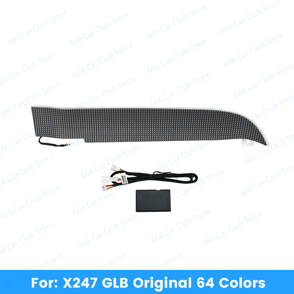 64 Color LED Co Pilot Decorative Panel For Mercedes Benz GLB-Class W247 X247 Automotive Dashboard Decorative Light