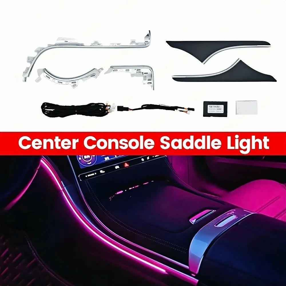 64 Colors For Mercedes Benz C-Class W206 Led Turbine Nozzle Ambient Light Air Vent Lamp New Outlet Turbo Interior Air Vent