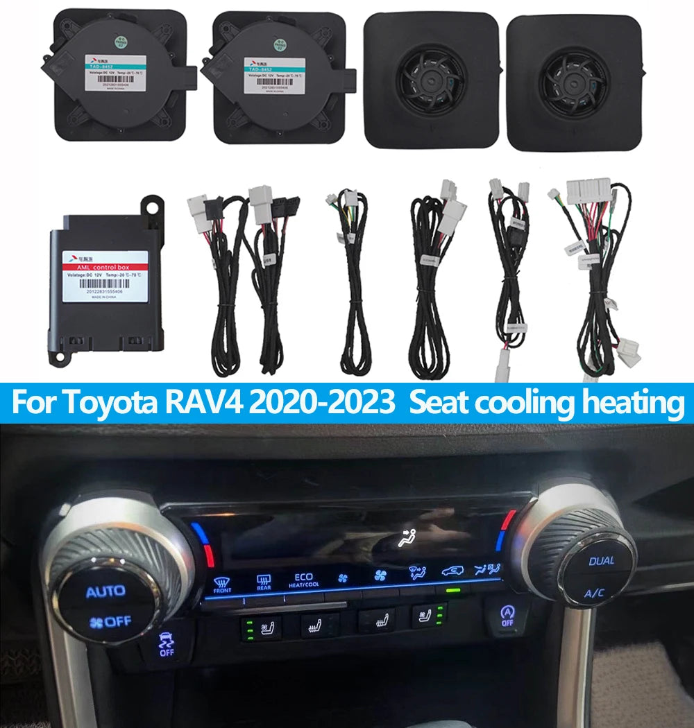 Car Seat ventilation Cooling Blower For Toyota RAV4 2020-2023  Seat cooling heating Intelligent Backrest fan button control
