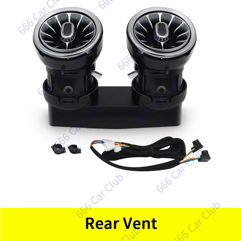 3/64 Colour LED Air Vents For Mercedes Benz W205 W213 W222 W117 W176 X156 W206 W167 Ambient Light Turbine Nozzle Decorative Lamp